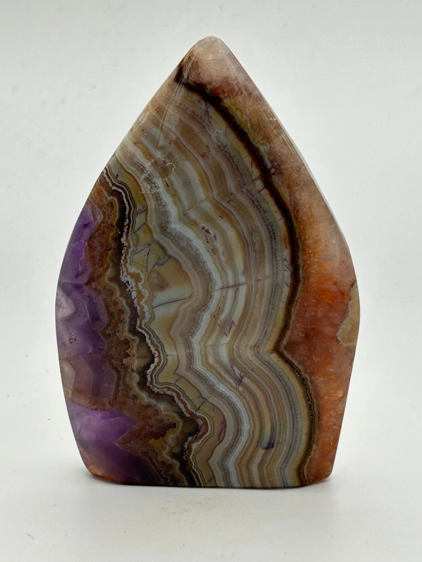 Tear Drop(s) - Amethyst and Mexican Crazy Lace Agate