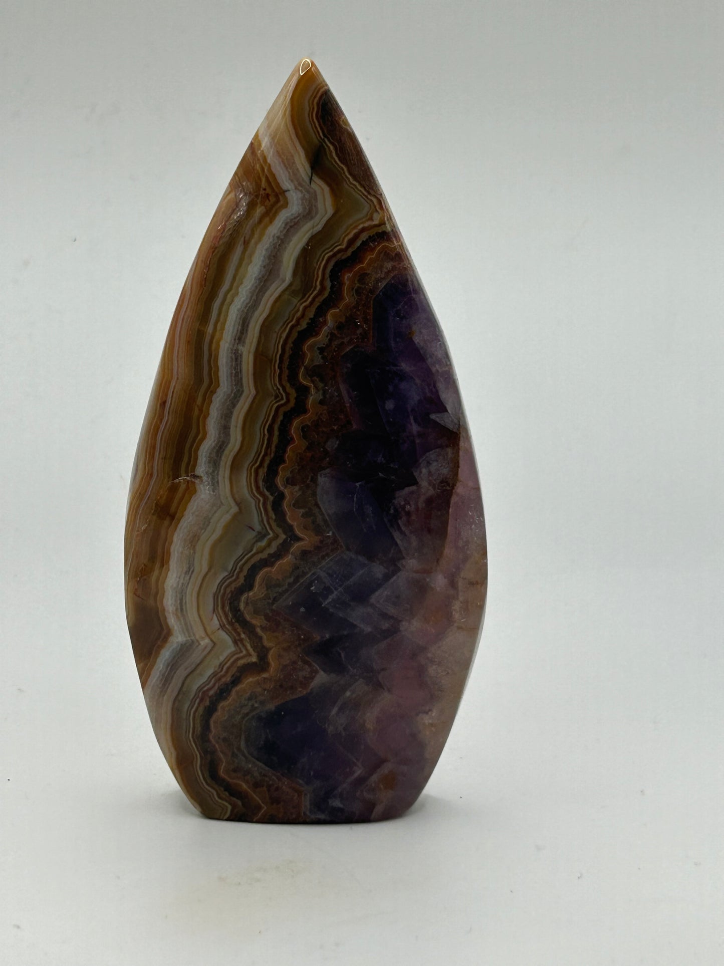 Tear Drop(s) - Amethyst and Mexican Crazy Lace Agate
