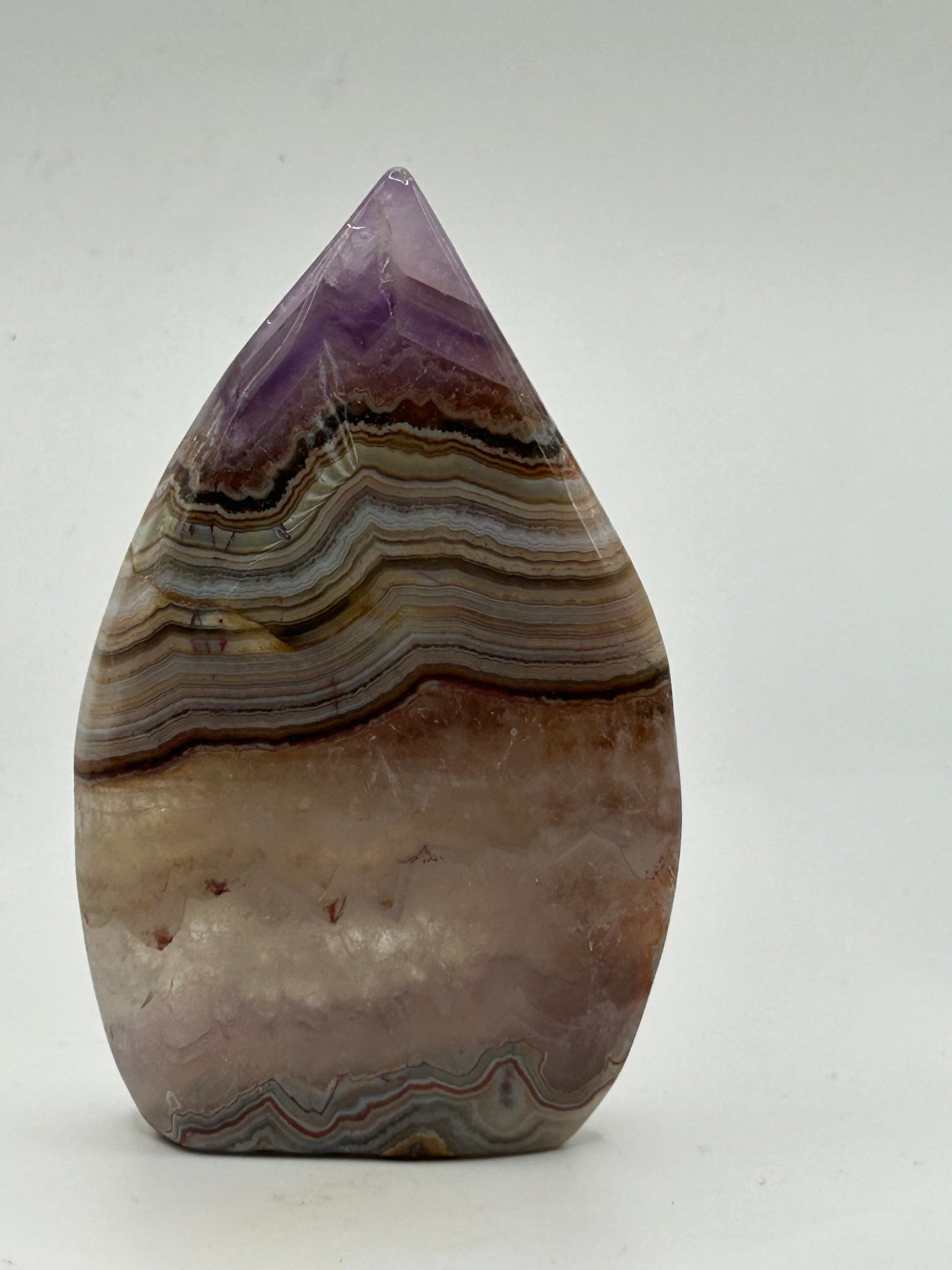 Tear Drop(s) - Amethyst and Mexican Crazy Lace Agate