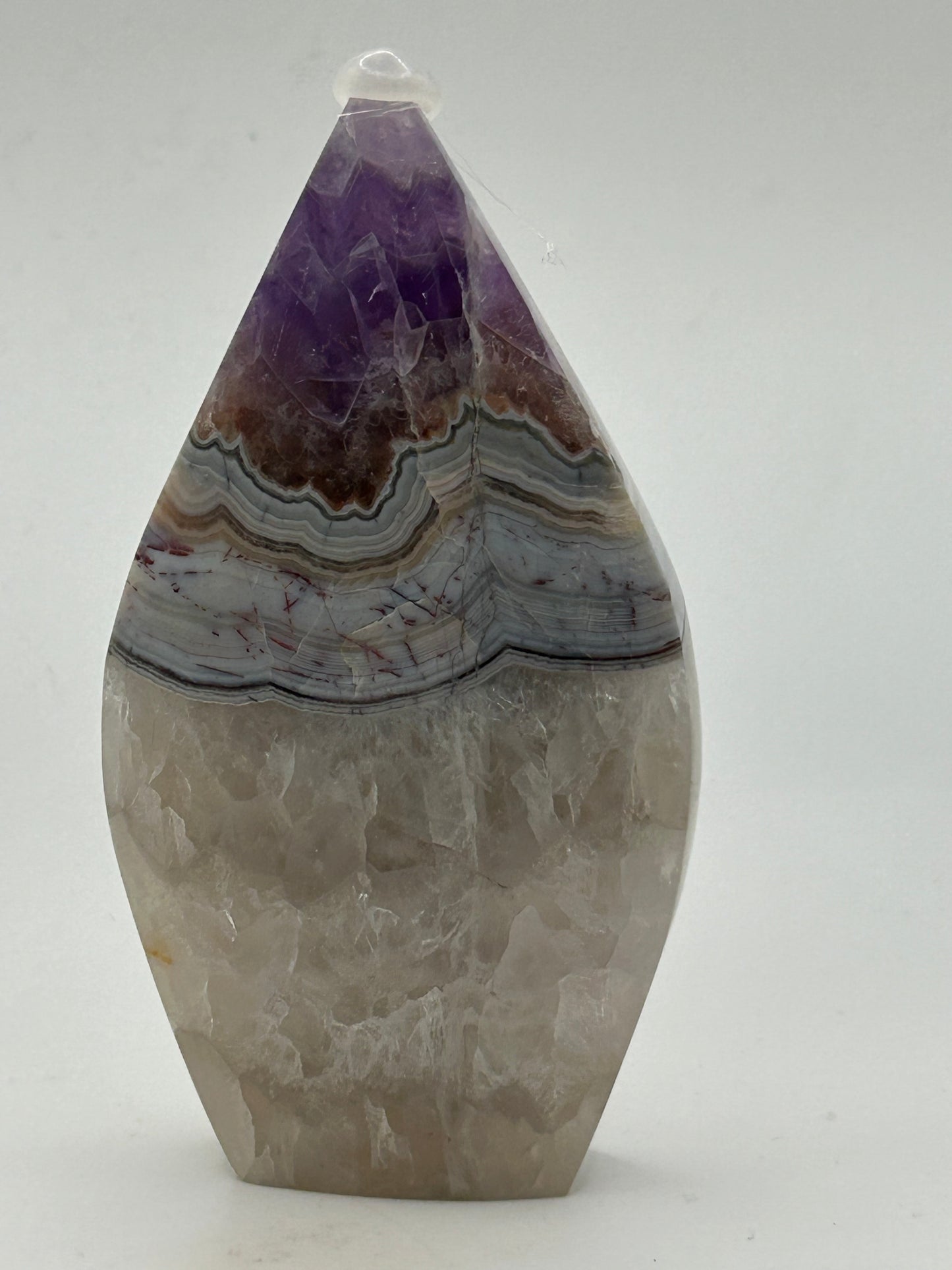 Tear Drop(s) - Amethyst and Mexican Crazy Lace Agate