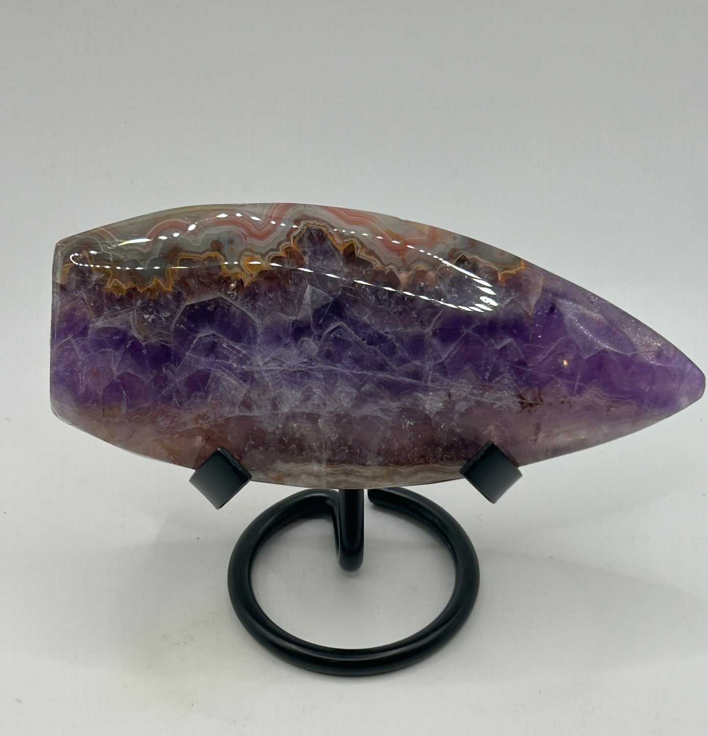 Tear Drop(s) - Amethyst and Mexican Crazy Lace Agate