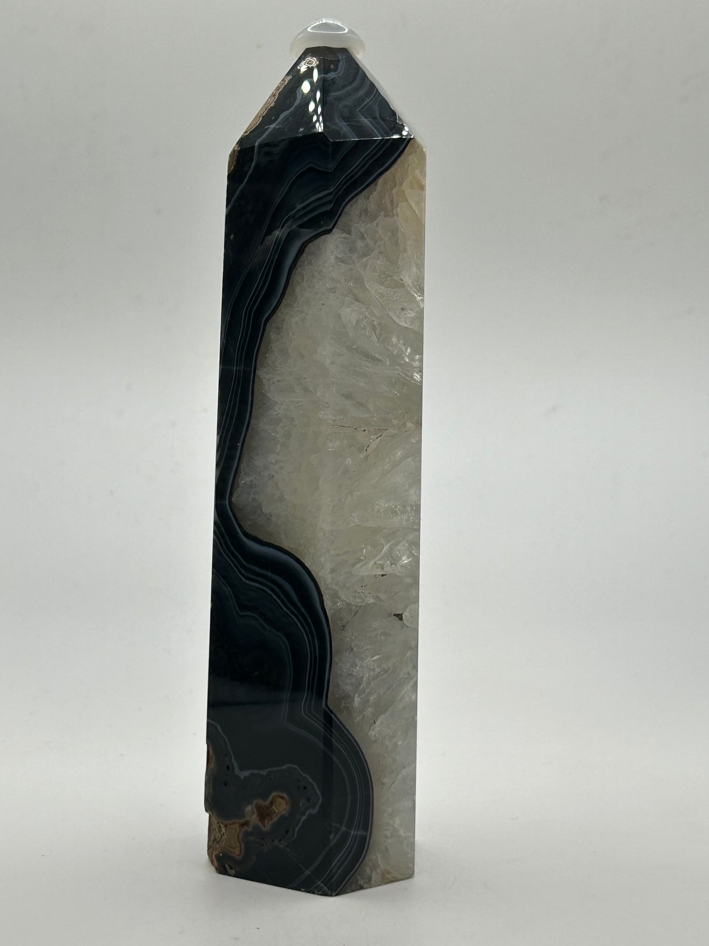 Tower(s) - Black Agate and Black Onyx