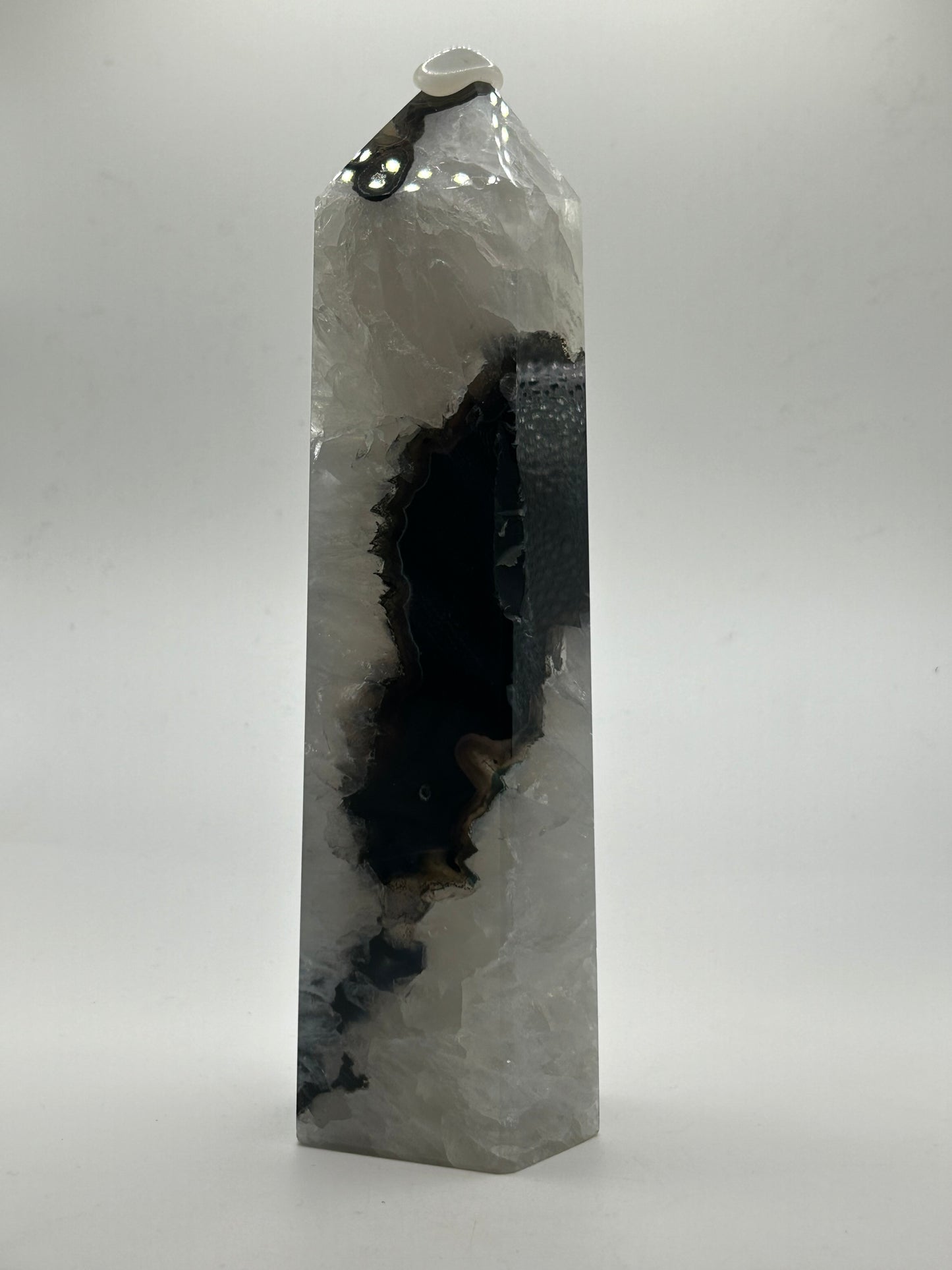 Tower(s) - Black Agate and Black Onyx