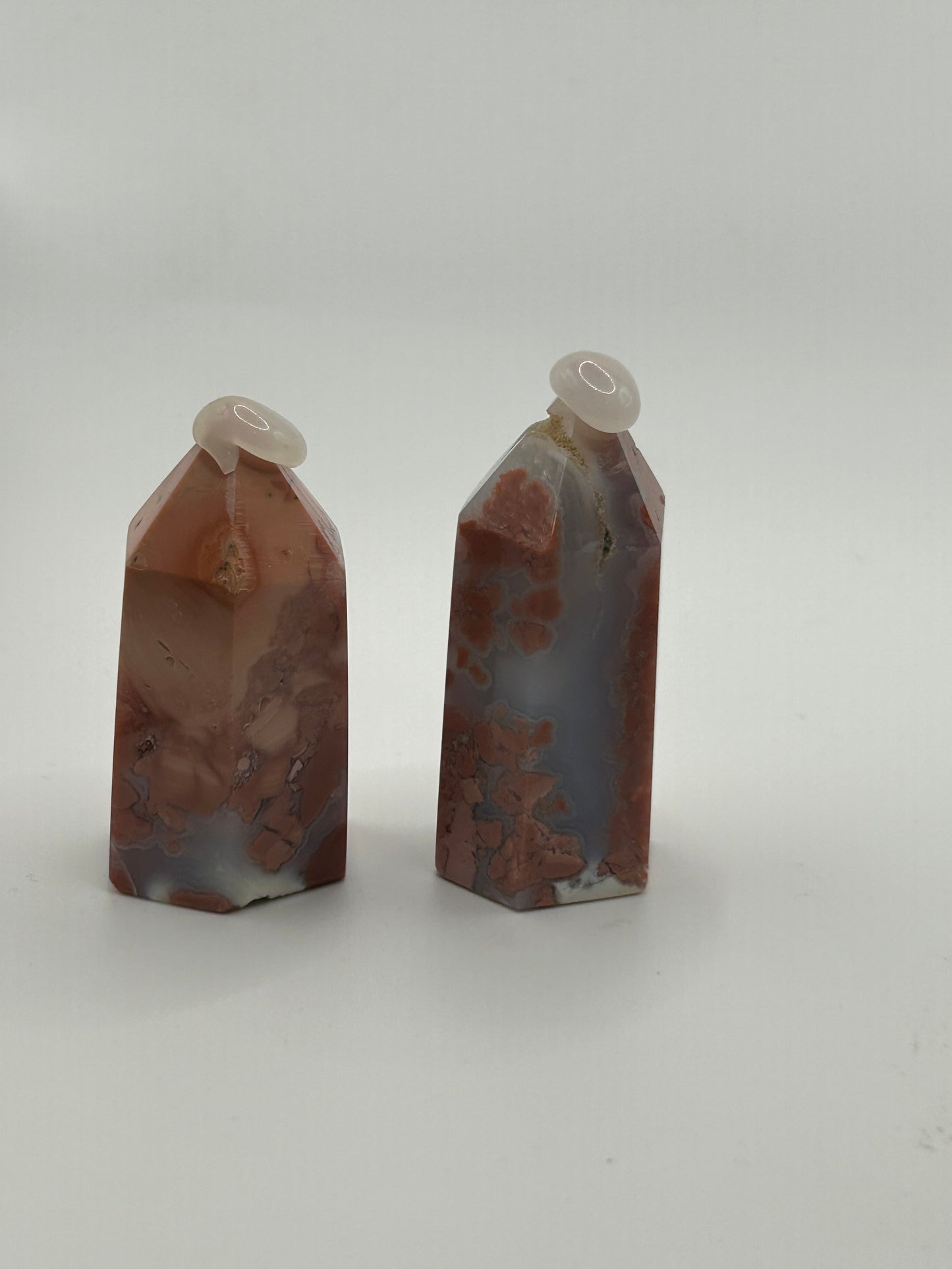 Tower(s) - Pink Agate “Cotton Candy”