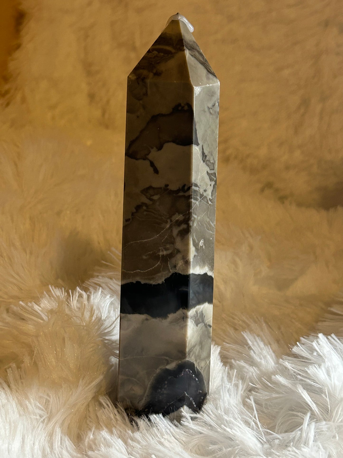Tower(s) - Volcano & Football Agate
