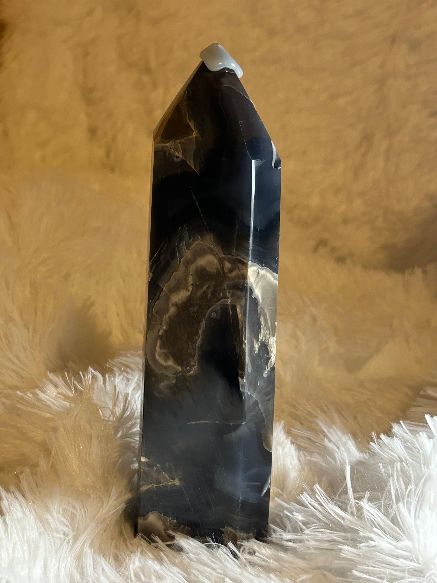 Tower(s) - Volcano & Football Agate