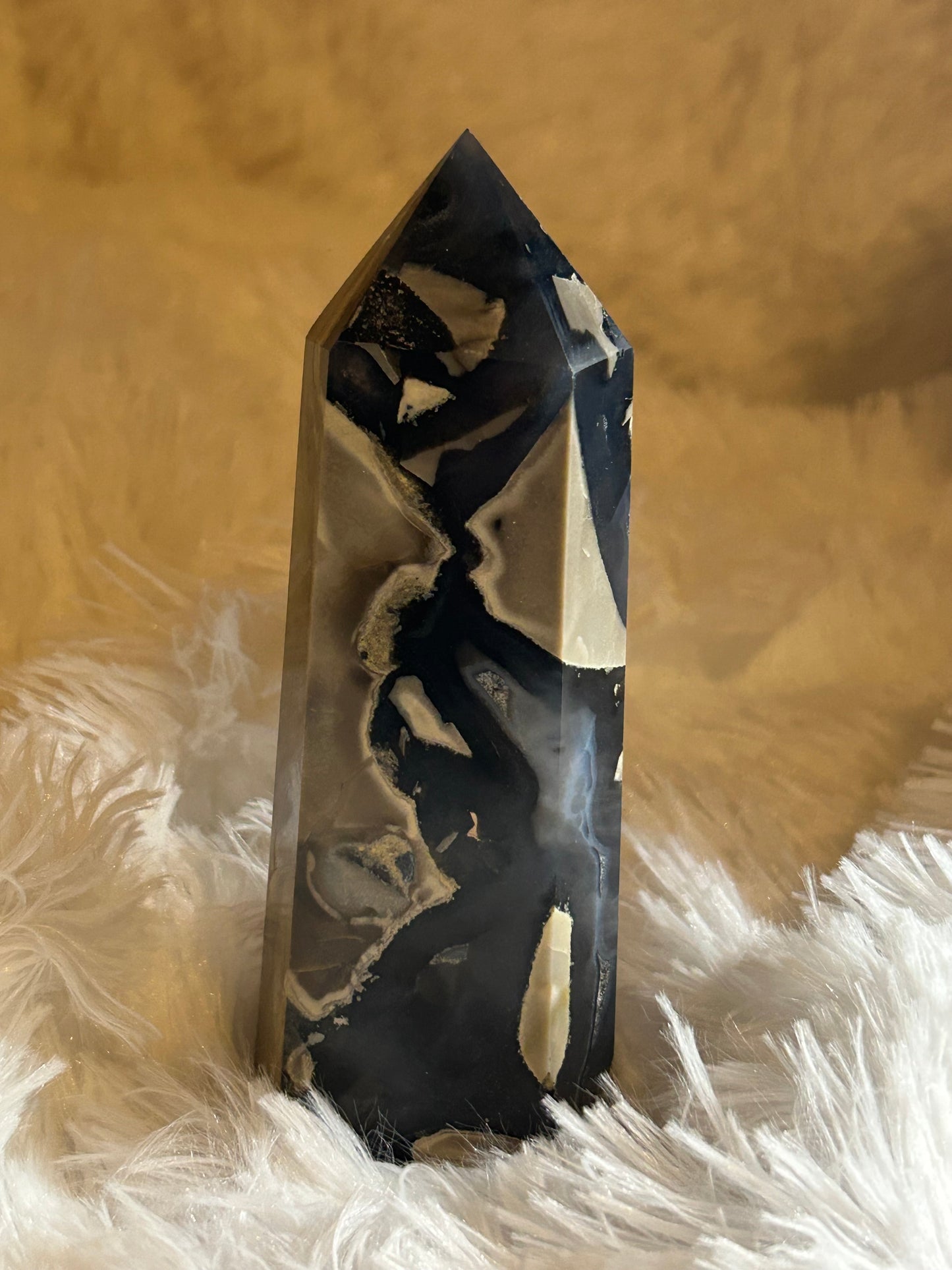 Tower(s) - Volcano & Football Agate