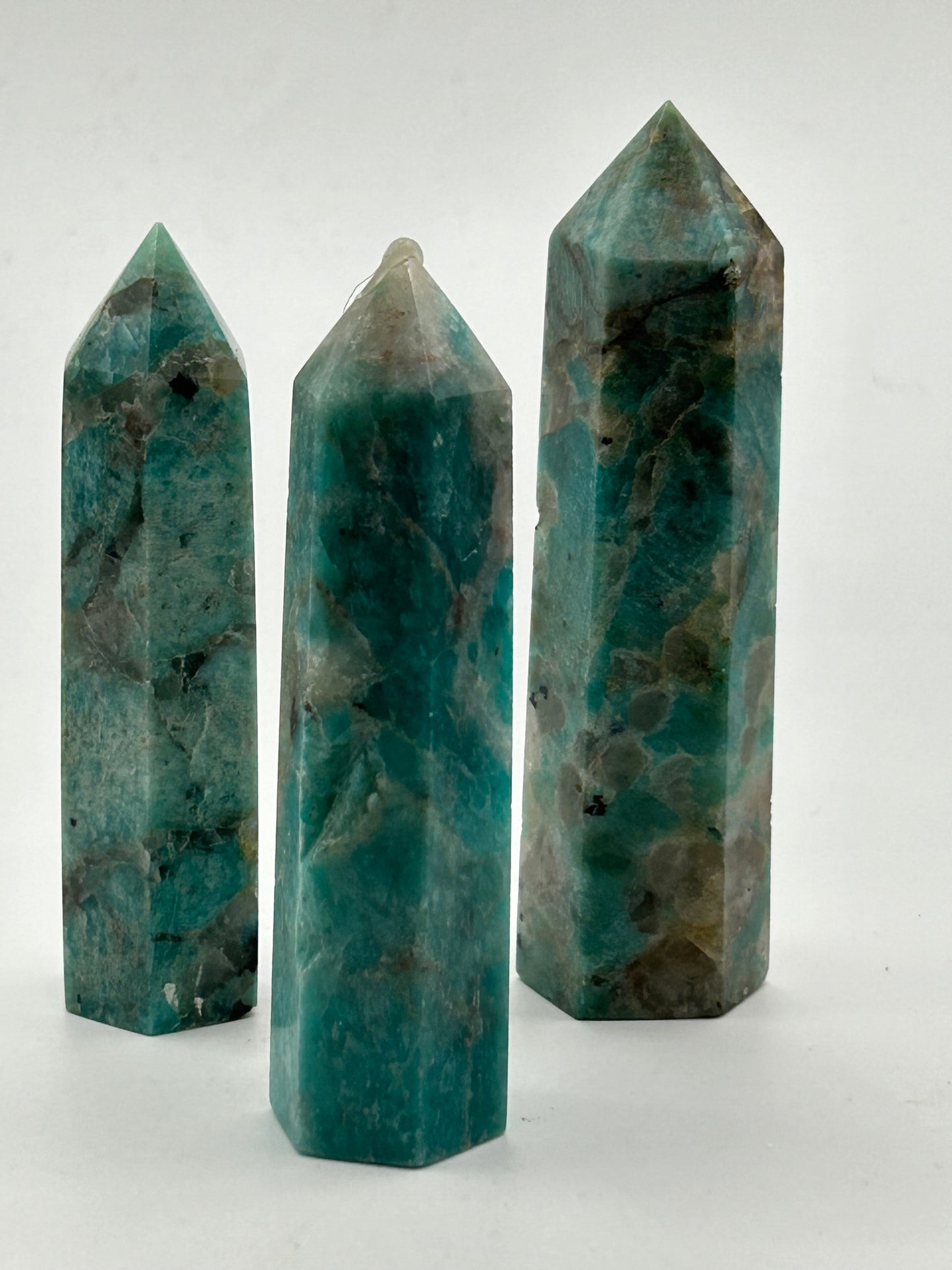 Tower(s) - Amazonite and Smokey Quartz