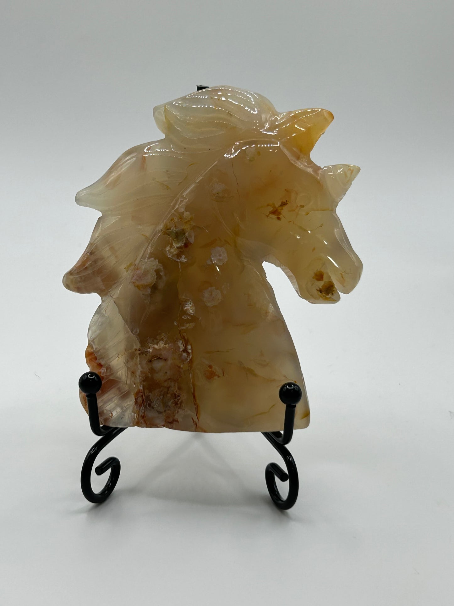 Unicorn Head(s) - Flower Agate