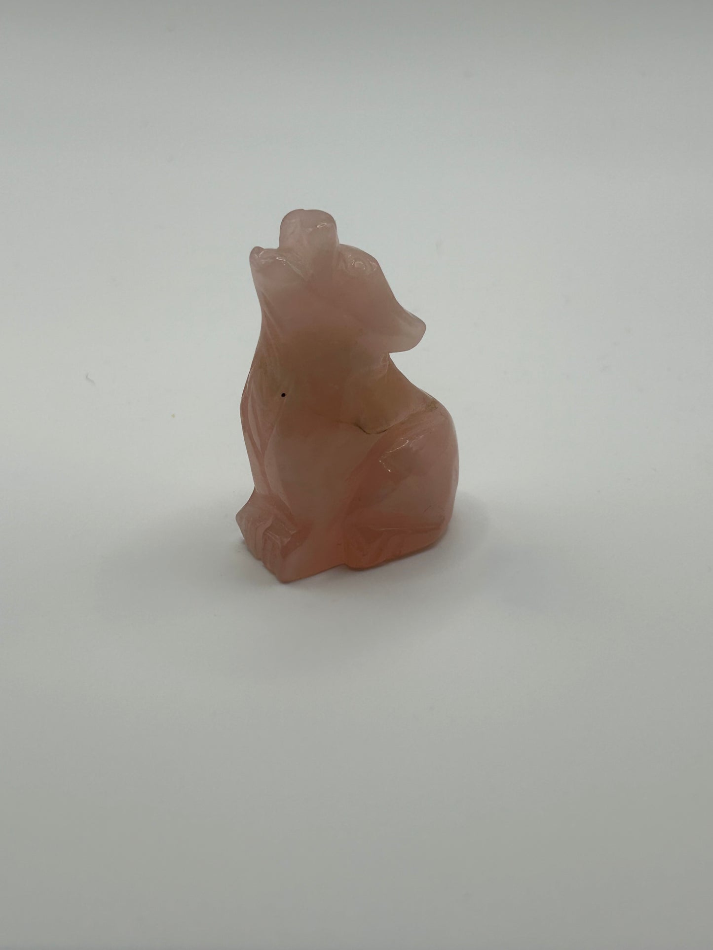 Wolf - Rose Quartz