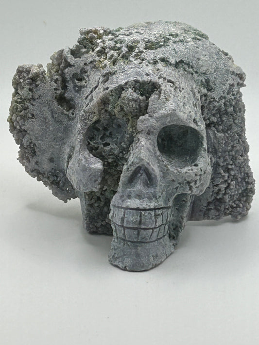 Skull(s) - Agate, Grape Raw