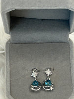 Earrings, Aquamarine