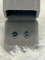 Earrings, Aquamarine