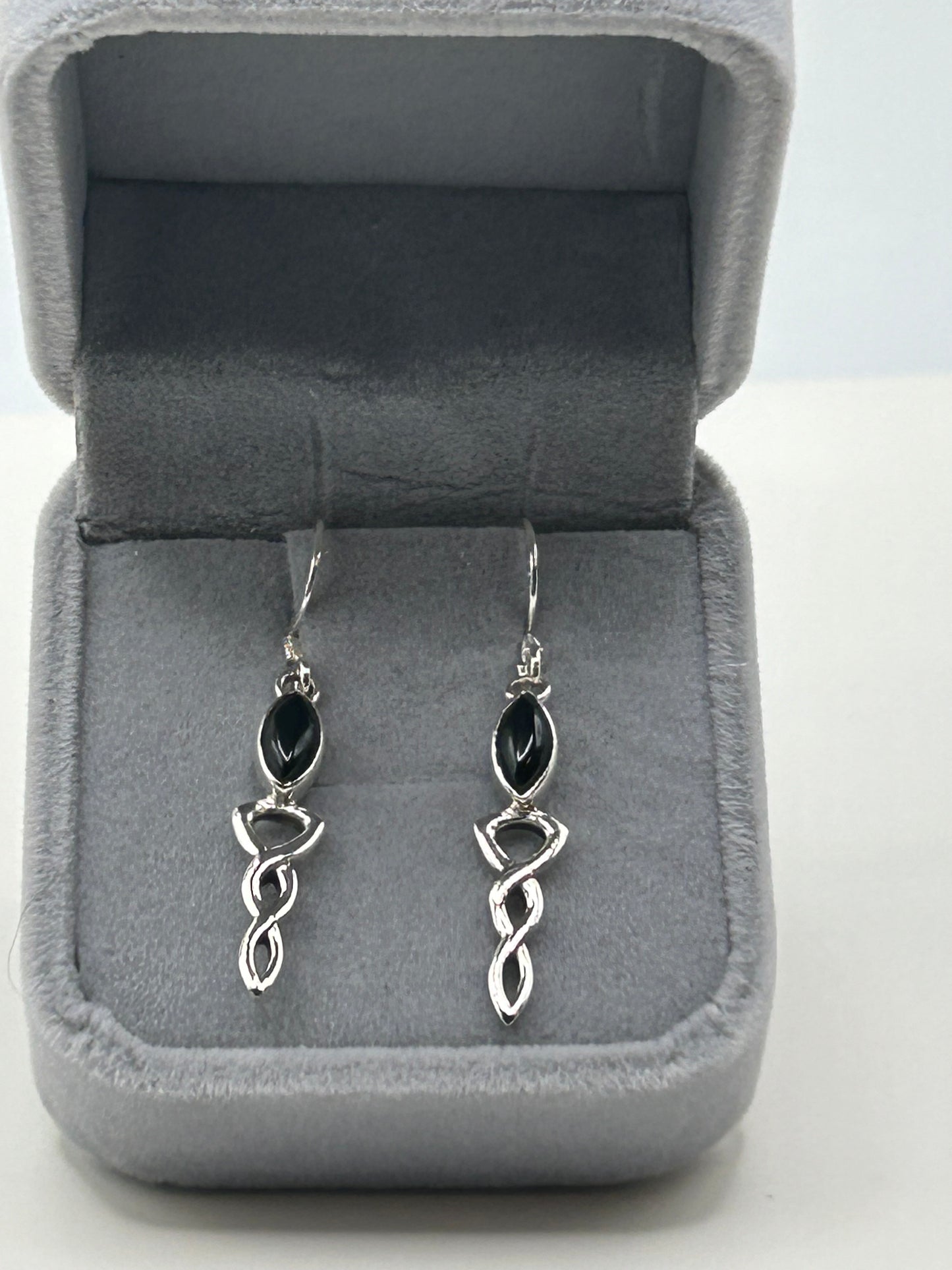 Earrings, Black Onyx