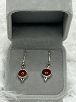 Earrings, Carnelian