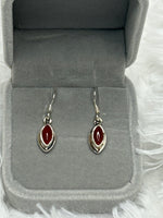 Earrings, Carnelian