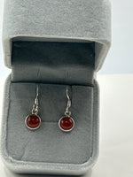 Earrings, Carnelian