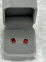 Earrings, Carnelian