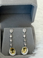 Earrings, Citrine