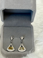 Earrings, Citrine