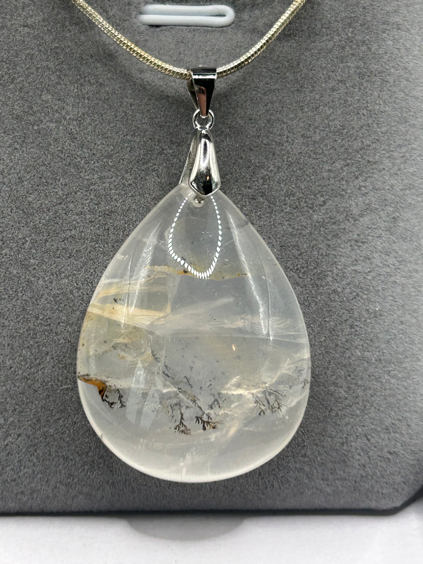 Necklace(s) - Clear Quartz with Golden Healer and Dendritic