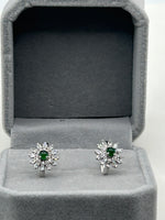 Earrings, Emerald