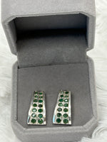 Earrings, Emerald