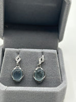 Earrings, Aquamarine