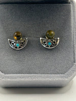 Earrings, Citrine