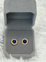 Earrings, Lapis Lazuli