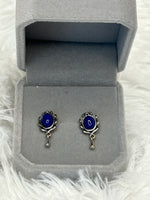 Earrings, Lapis Lazuli