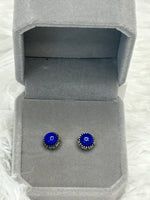 Earrings, Lapis Lazuli