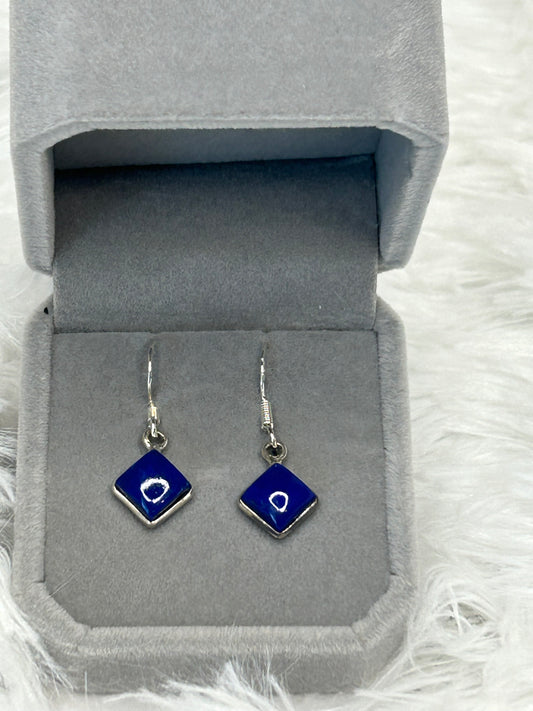 Earrings, Lapis Lazuli