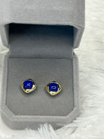 Earrings, Lapis Lazuli