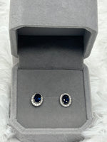 Earrings, Sapphire