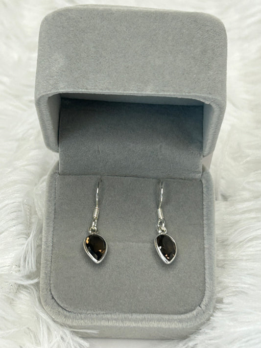 Earrings, Smokey Quartz