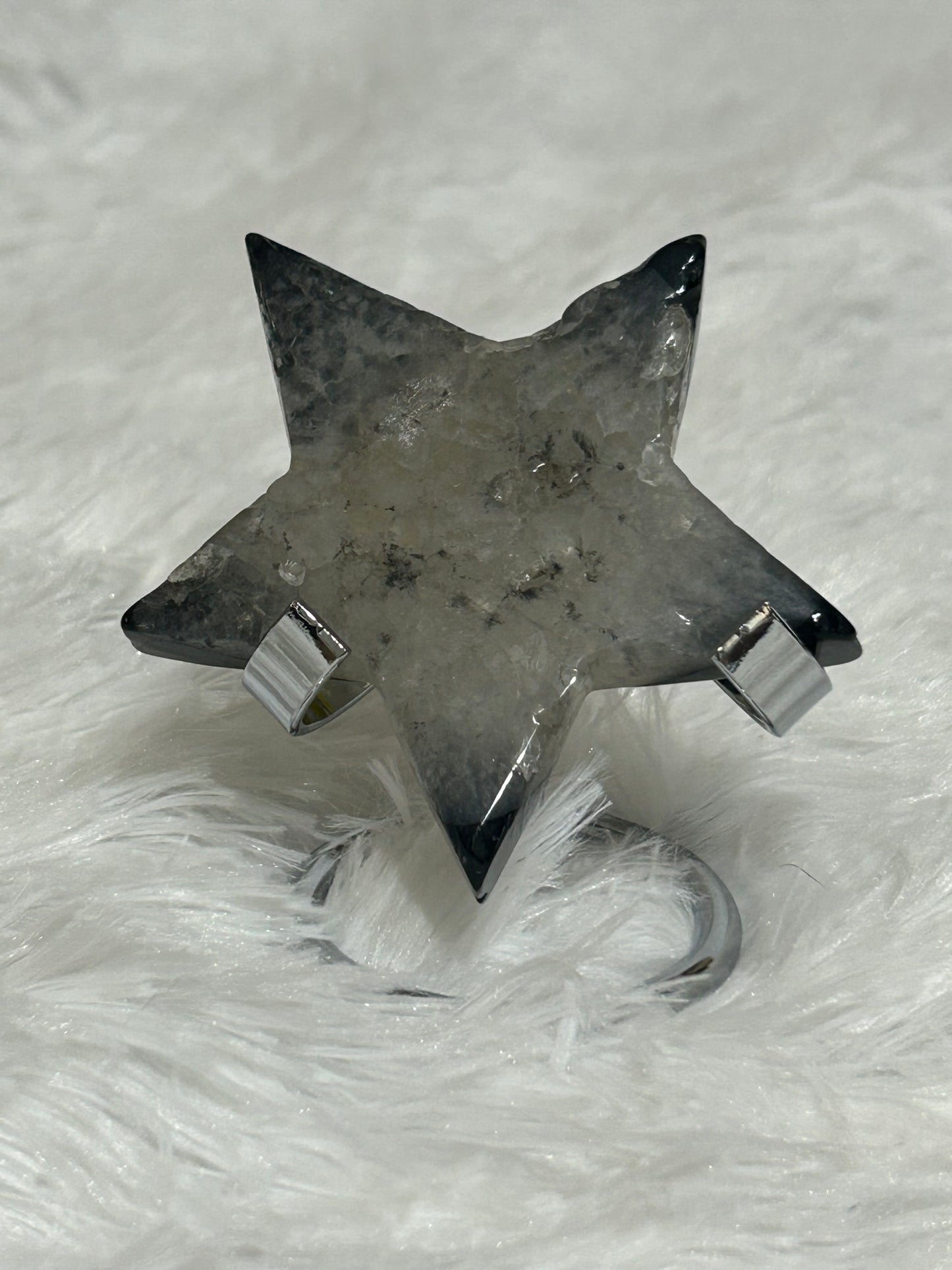 Star(s), Black Agate and Clear Quartz