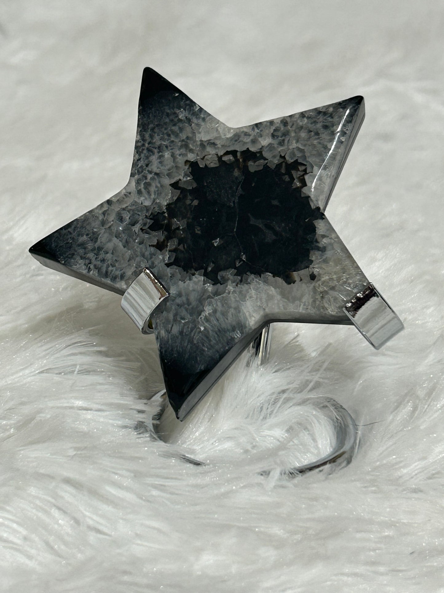 Star(s), Black Agate and Clear Quartz