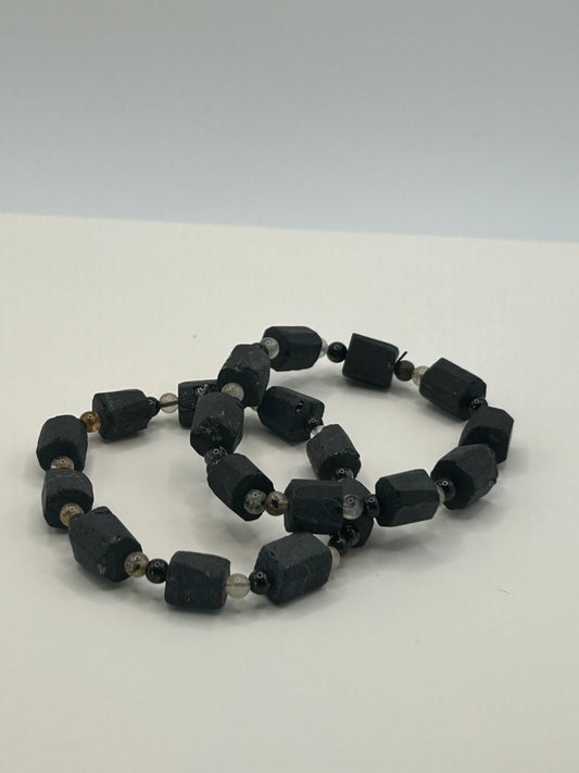 Bangle - Black Tourmaline, Raw