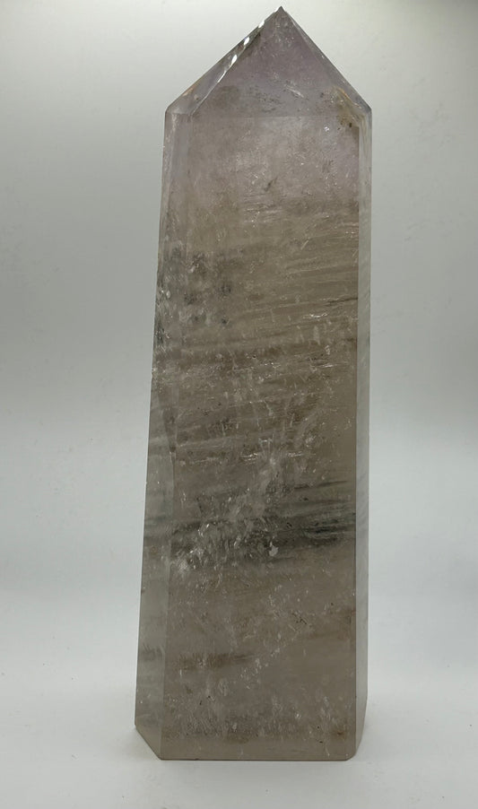 Tower(s) - Amethyst with Clear Quartz (partly raw back)