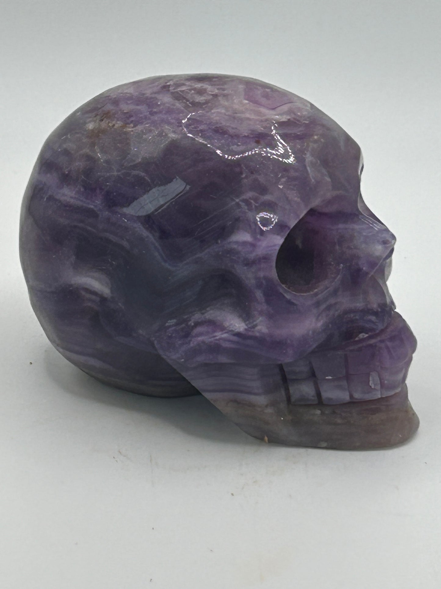 Skull(s) - Amethyst and Mexican Crazy Lace