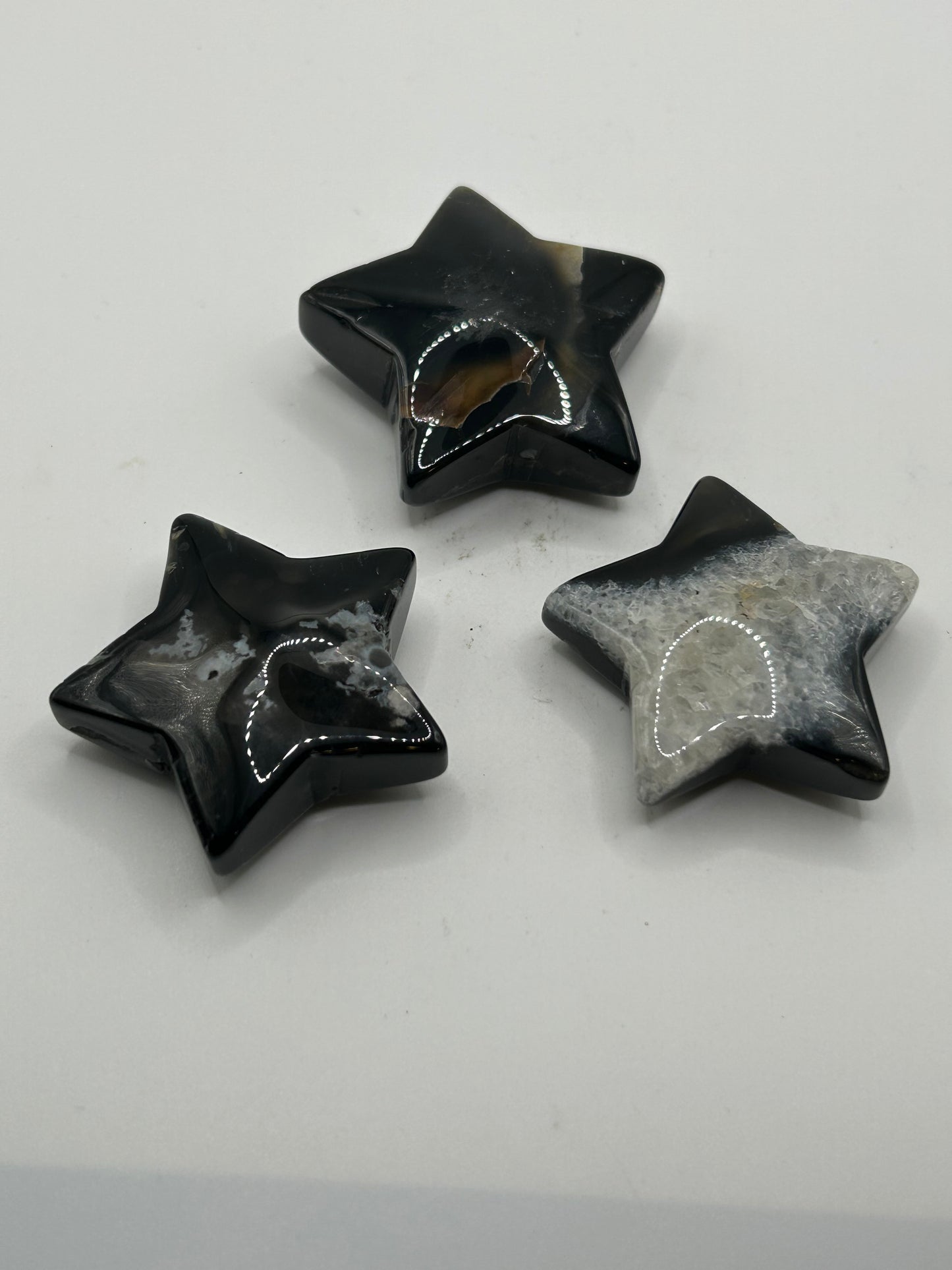 Star(s), Black Flower Agate