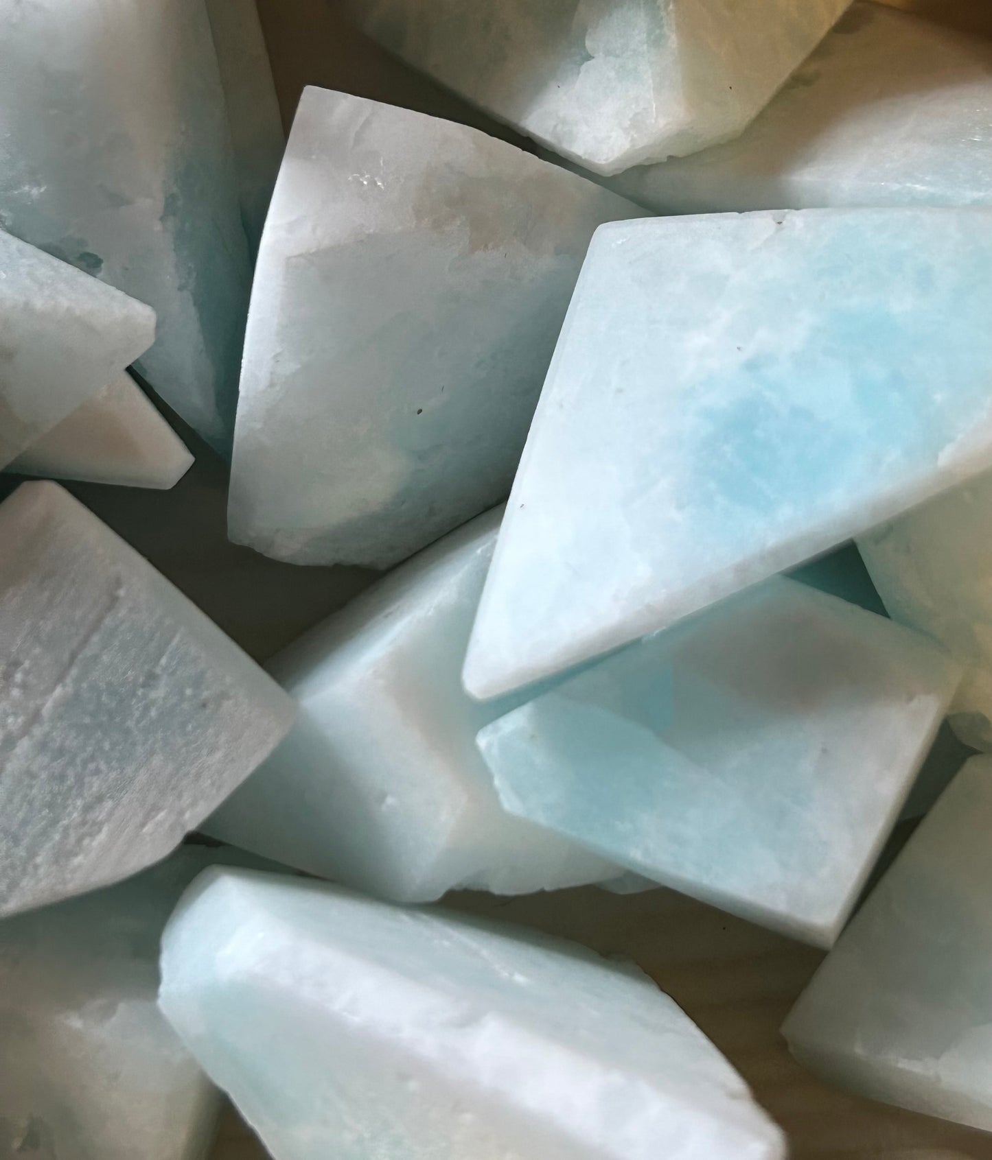 Tumble(s), Raw - Blue Aragonite