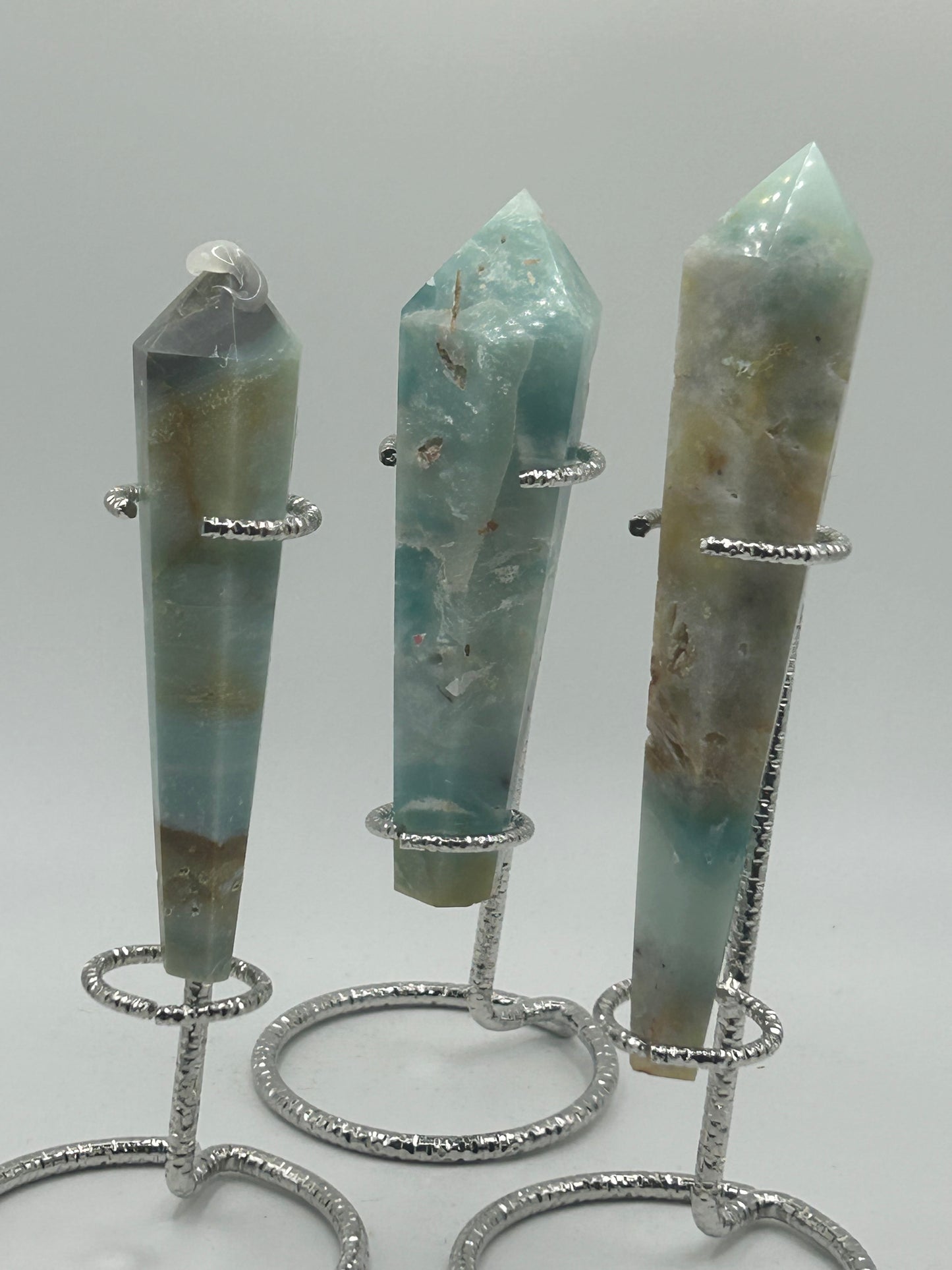 Wand(s) - Caribbean Calcite (Stand Included)