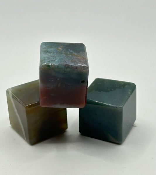 Cube(s) - Ocean Jasper (colorful)