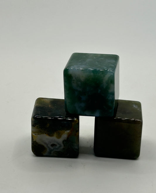 Cube(s) - Moss Agate
