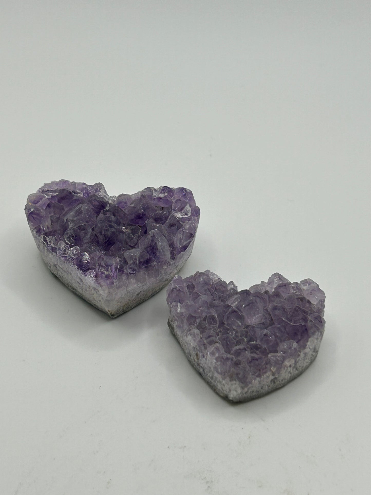 Heart(s), Cut base - Amethyst