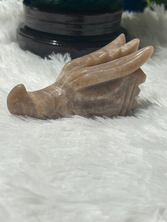 Dragon Head(s) - Moonstone/Sunstone