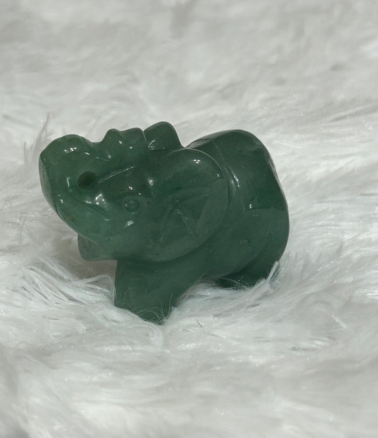 Elephant(s) - Green Aventurine