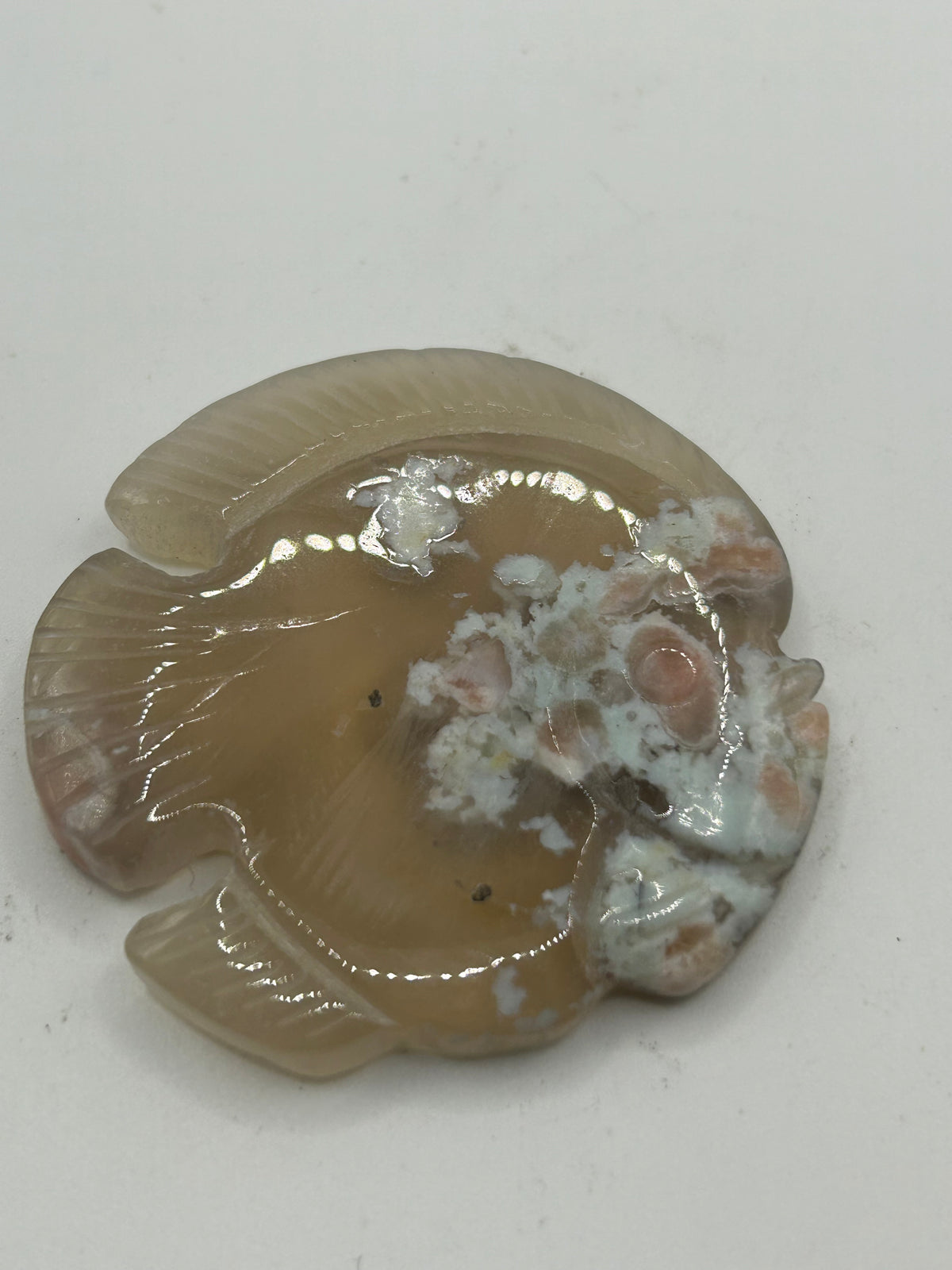 Fish Roe Agate Fish - Flower Agate – Luna & Sol Treasures